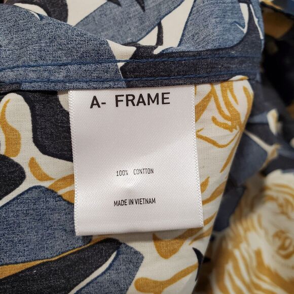 A-Frame Simba Poplin Men's Size XXL Tall NWT Stitch Fix Short Sleeve Tiger - Picture 6 of 6